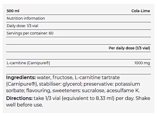 CARNITINE LIQUID - YAMAMOTO NUTRITION