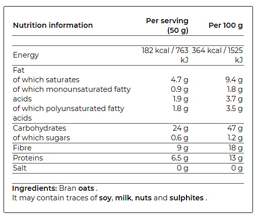 2-298 NATURAL OAT BRAN - SMILE CRUNCH